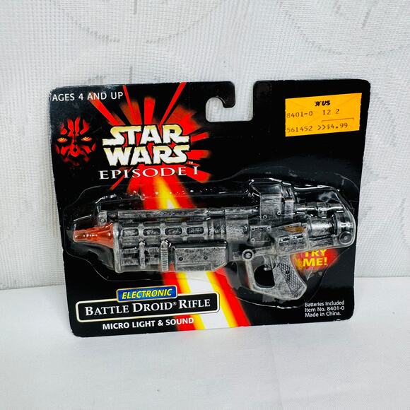 Star Wars Episode 1 Electronic Battle Droid Rifle with Light Sound Working - Picture 4 of 6